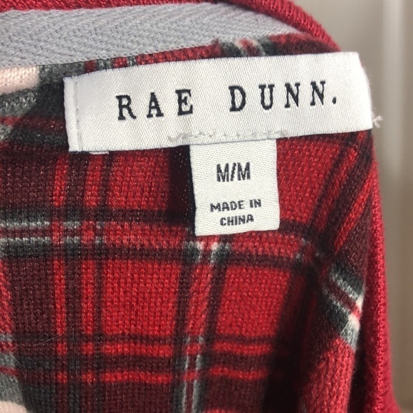 Rae Dunn Red Long Merry Dress M - Picture 5 of 5